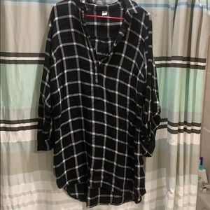 black and white dress